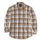 Carhartt Men's Heavyweight Plaid Flannel Shirt, Asphalt