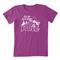 Life is Good Women's Let the Good Times Roll Crusher Tee, Happy Plum