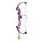 Bear Archery Brave Youth Compound Bow Set, 25-lb. Draw Weight, Right Hand, Purple