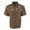 Drake Waterfowl Men's Vented Wingshooter's Shirt, Short Sleeve, Two-tone Camo, Timber