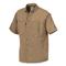 Drake Waterfowl Men's Vented Wingshooter's Shirt, Short Sleeve, Solid Color, Khaki