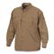 Drake Waterfowl Men's Vented Wingshooter's Shirt, Long-sleeve, Solid Color, Khaki