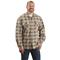 Guide Gear Men's Sherpa-lined CPO Shirt Jacket 2.0, Tan/gray Buffalo Plaid