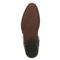 Durable rubber outsole has the look of leather, Black