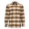 Simms Men's ColdWeather Fleece-lined Shirt, Dark Bronze Black Plaid