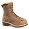 Carolina Men's Driller 8" Waterproof Composite Toe Logger Boots, Brown