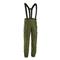 Swedish Military Surplus M90 Tanker Lined Pants with Suspenders, Like New, Olive Drab
