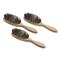 French Military Surplus Wood Handled Hair Brushes, 3 Pack, New