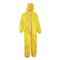 French Military Surplus Hazmat Protective Safety Coveralls, New, Yellow