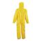 French Military Surplus Hazmat Protective Safety Coveralls, New, Yellow