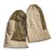 Italian Military Surplus Leather Palm Canvas Mitts, New