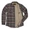 DKOTA GRIZZLY Men's Burke Wool-blend Sherpa-lined Shirt Jacket, Iron