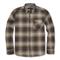 DKOTA GRIZZLY Men's Brock Flannel Shirt, Peatmoss