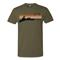 Hunt to Eat Shotgun Morning Short Sleeve T-shirt, Military Green