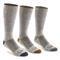 Guide Gear Men's Merino Wool Blend Lightweight Boot Socks, 3 Pairs, Gray Heather