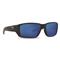 Costa Men's Fantail Pro 580G Polarized Sunglasses, Matte Black/blue Mirror