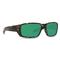 Costa Men's Fantail Pro 580G Polarized Sunglasses, Matte Wetlands/green Mirror
