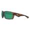 Costa Reefton 580P Polarized Sunglasses, Matte Retro Tortoise/green Mirror