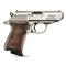 Walther PPK/S Stainless, Semi-automatic, .380 ACP, 3.3" Barrel, Walnut Grips, 7+1 Rounds