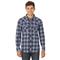 Wrangler Men's Retro Flannel Western Snap Plaid Shirt, Blue Plaid