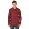 Wrangler Men's Retro Flannel Western Snap Plaid Shirt, Red Plaid