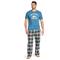 Life is Good Men's Plaid Classic Sleep Pants, Jet Black Plaid