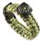 Military Style Paracord Bracelet with Compass, AOR