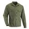 U.S. Military Surplus Cotton Sateen Field Shirt, New, Olive Drab