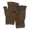 U.S. Military Surplus Wool Fingerless Gloves, 2 Pack, New, Brown