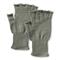 U.S. Military Surplus Wool Fingerless Gloves, 2 Pack, New, Foliage