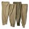 Hungarian Military Surplus Fleece Long John Pants, 4 Pack, Used, Olive Drab