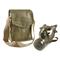 Romanian Military Surplus M74 Gas Mask, Filter and Carry Bag, New