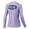 Huk Women's Scaled Logo Pursuit Shirt, Lavender