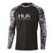 Huk Mossy Oak Fracture Double Header Long Sleeve Shirt, Volcanic Ash