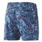 Huk Pursuit Ocean Palms Volley Swim Shorts, Titanium Blue