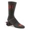 HQ ISSUE + Warrior Poet Society Merino Wool Blend Boot Socks, Black/red