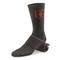 HQ ISSUE + Warrior Poet Society Merino Wool Blend Boot Socks, Black/red