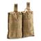Advanced Warrior Solutions AR-15 Open-Top Double Magazine Pouch, Tan