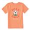 Life Is Good Kids' Wild Child Flower Crusher Shirt, Canyon Orange