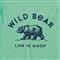 Life Is Good Kids' Wild Bear Outdoors Crusher Shirt, Spearmint Green