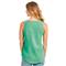 Life Is Good Women's Kayak Flower High-Low Crusher Lite Tank Top Shirt, Spearmint Green