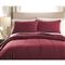 Shavel Home Products Micro Flannel Reversible Comforter Set, Wine
