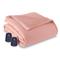 Shavel Home Products Micro Flannel Reversible Electric Blanket, Frosted Rose