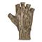 Drake Fingerless Stretch Fit Gloves, Mossy Oak Bottomland®