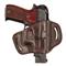 Tagua Fort Quick-Draw Brown Leather OWB Belt Holster, Full-Size 1911s