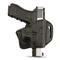 Tagua Fort Quick-Draw Black Leather OWB Belt Holster, Glock 17/22/31