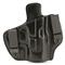 Tagua Crusader Black Leather OWB/IWB Holster, Glock 19/SIG SAUER P320 Compact