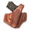 Cebeci Arms Leather Basketweave Belt-Slide OWB Pancake Holster, Glock 17/22, Right Hand
