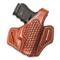Cebeci Arms Leather Basketweave Pancake Holster, S&W J Frame 2" Revolvers, Right Hand