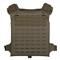 Bottom-loading rifle plate pockets fit 8" x 10" or 10" x 12" shooter's cut plates, Ranger Green